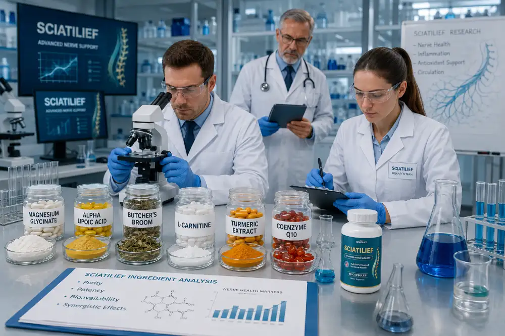 Sciatilief Ingredients Formula Laboratory Research